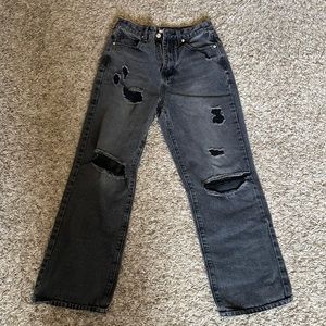 Forever 21 Black Ripped Jeans